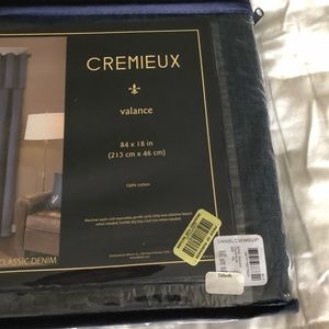 Cremieux Denim Valance with grommets NWT